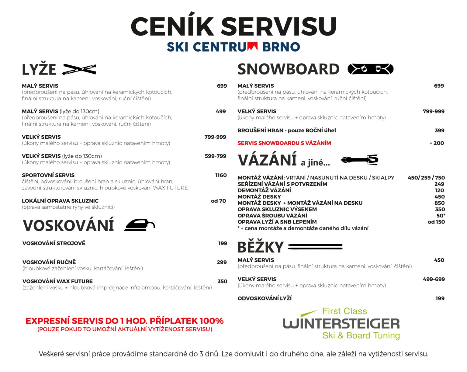 SKI David cenik servis 2025 podminky Pujcovani page 0001